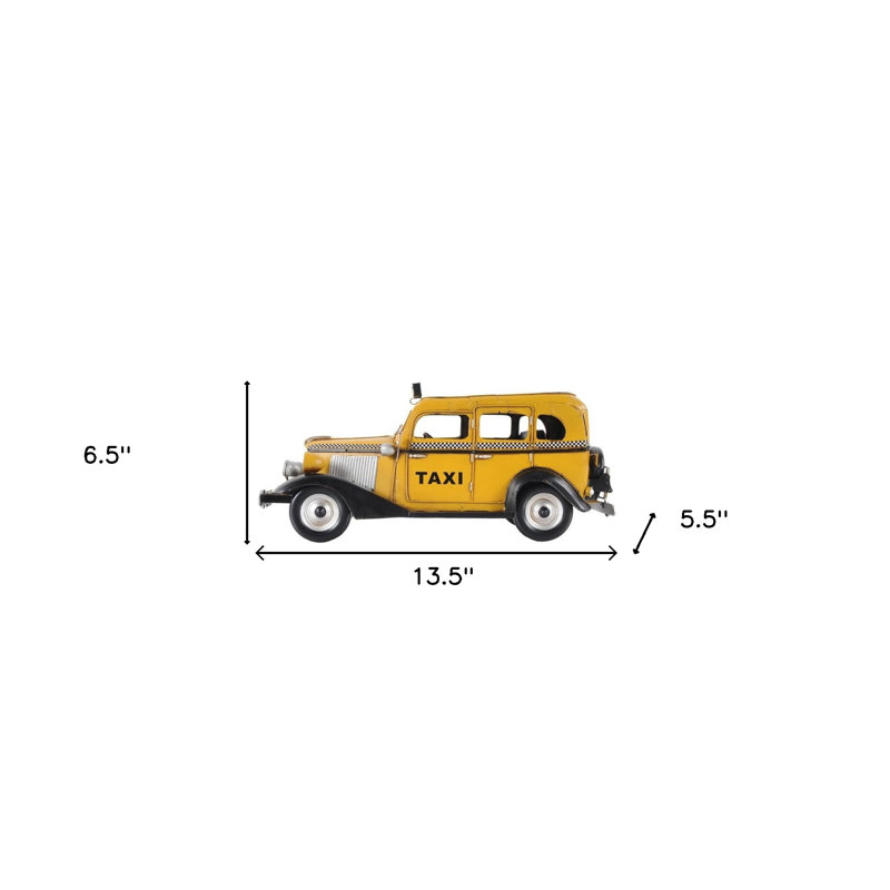 Lyka Checker Taxi Cab Sculpture