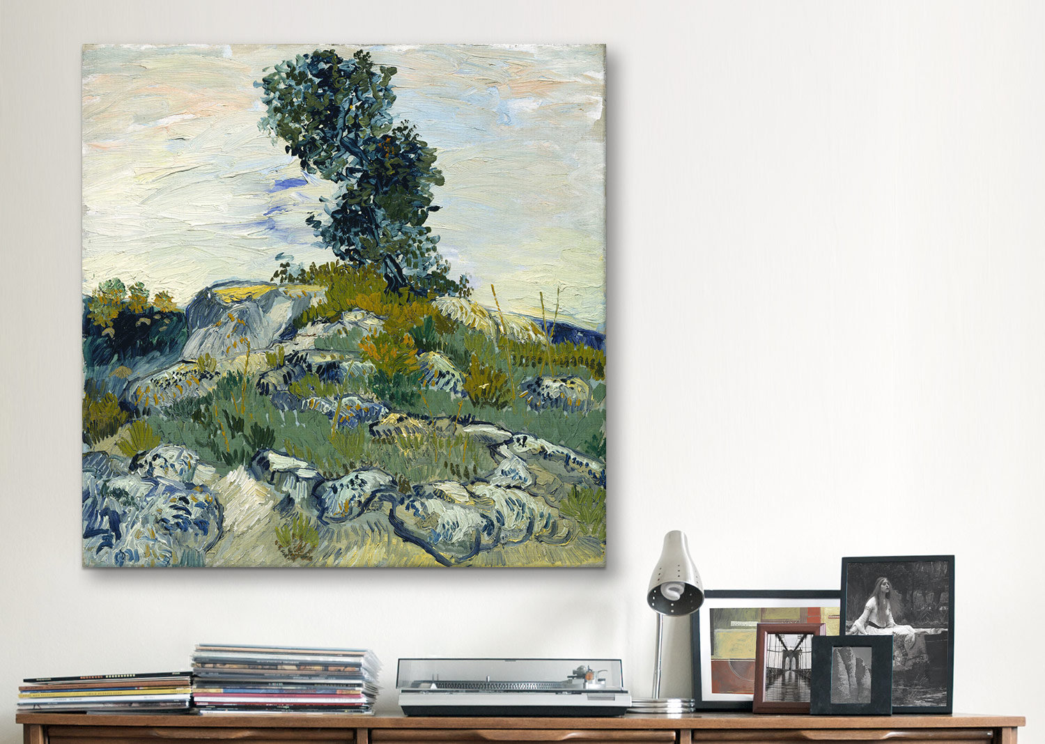 Vault W Artwork The Rocks by Vincent Van Gogh Painting - Gallery ...