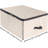 Canvas Organizer - For Blankets, Quilts and Clothes X Oversized Zippered Organizer - Convenient Underbed Storage with Carrying Strap (2 pcs)