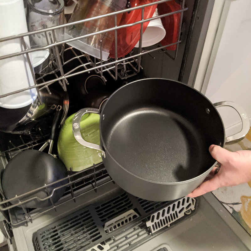Non-Stick Stainless Steel Stock Pot with Lids, 5 qt