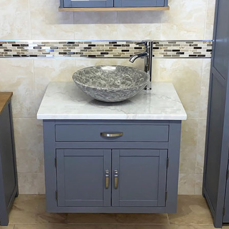 Bost 750mm Single Bathroom Vanity with Vessel Stone Basin
