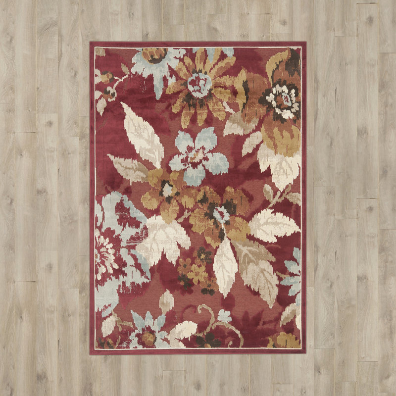 Brendon Floral Hand Woven Area Rug, Rectangle 160 x 229 cm
