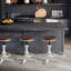 Tabouret pivotant en bois massif Jaitun-657797755
