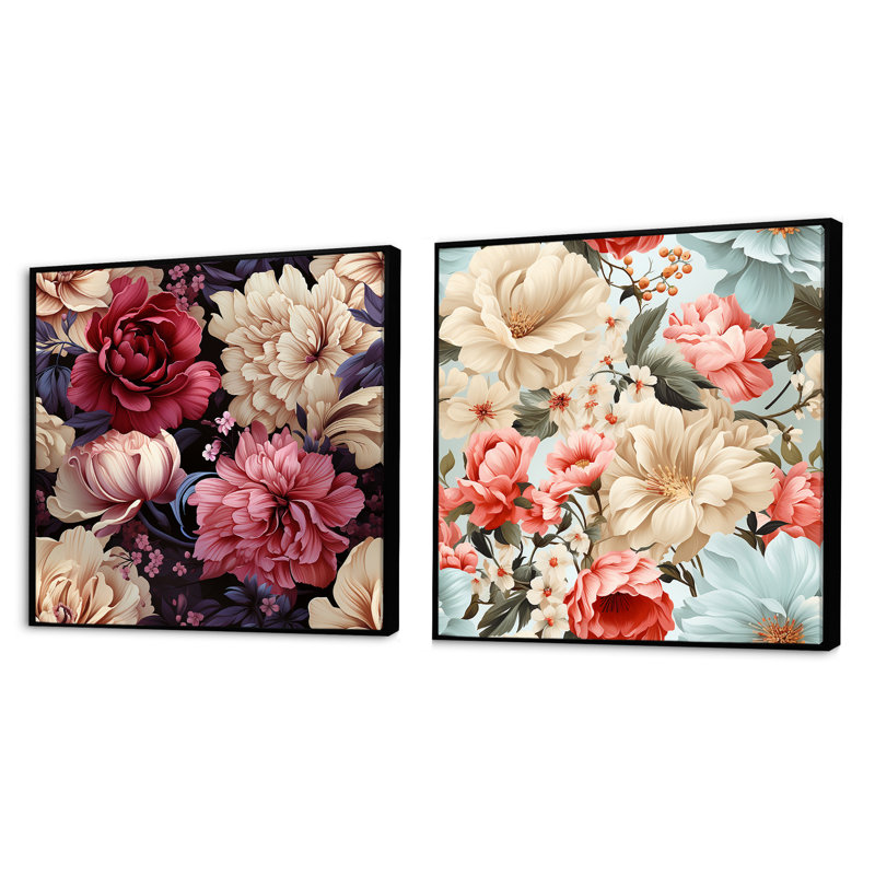 Boho Victorian Romance, Cadre flottant noir, H 16 po x l 33 po