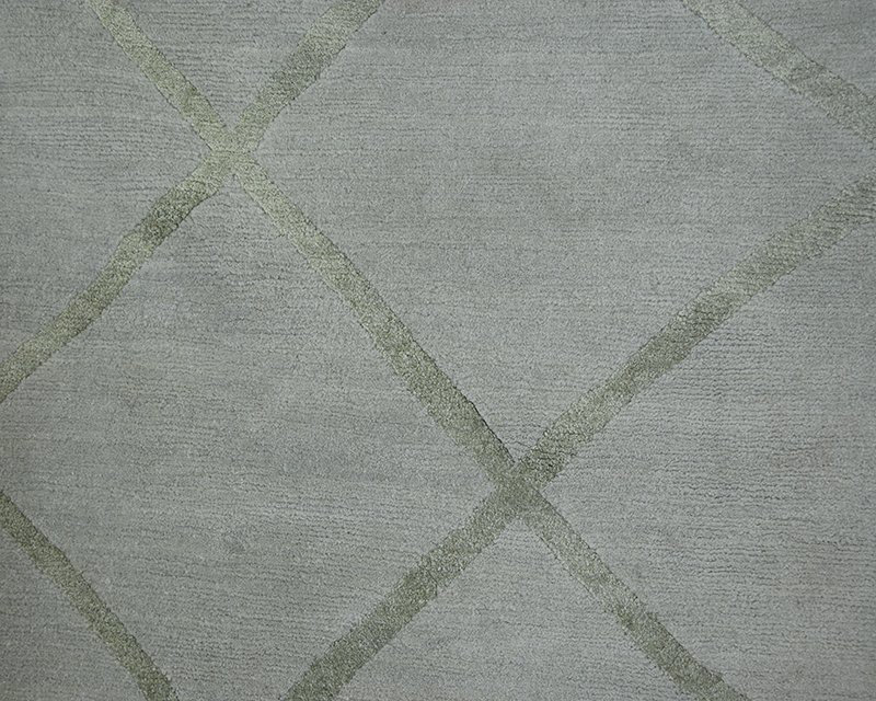 Hand Woven Silk and Wool Area Rug