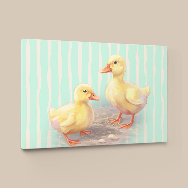«Baby Ducks» par CAD Designs - Impression sur toile, 36 po x 24 po, Toile tendue, Ne s’applique pas