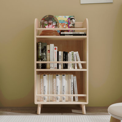 Bibliothèque / bibliothèque en bois de pin massif avec étagère de 0,6 po d'épaisseur, étagère de ferme moderne pour l 19,69 po x H 36,61 po