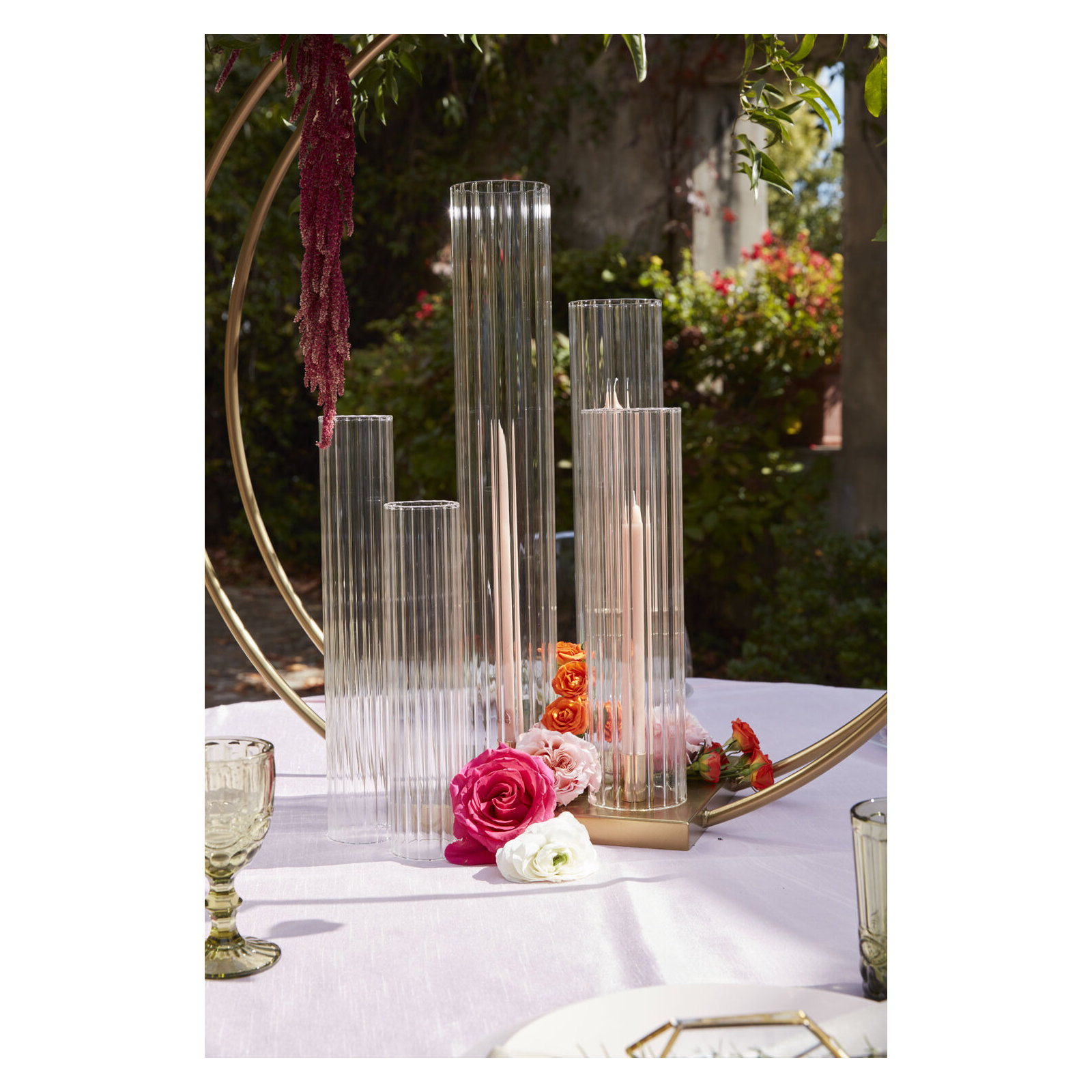 Arcada Optic Glass Sleeve 3.5"x 22", 14" H x 3.5" W x 3.5" D