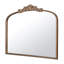 Miroir à arche dorée 40 "x 31" avec look pour décors intérieurs délicats