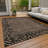 Machine Washable Indoor/Outdoor Claudian ACN1230 Brown Rug-103710749