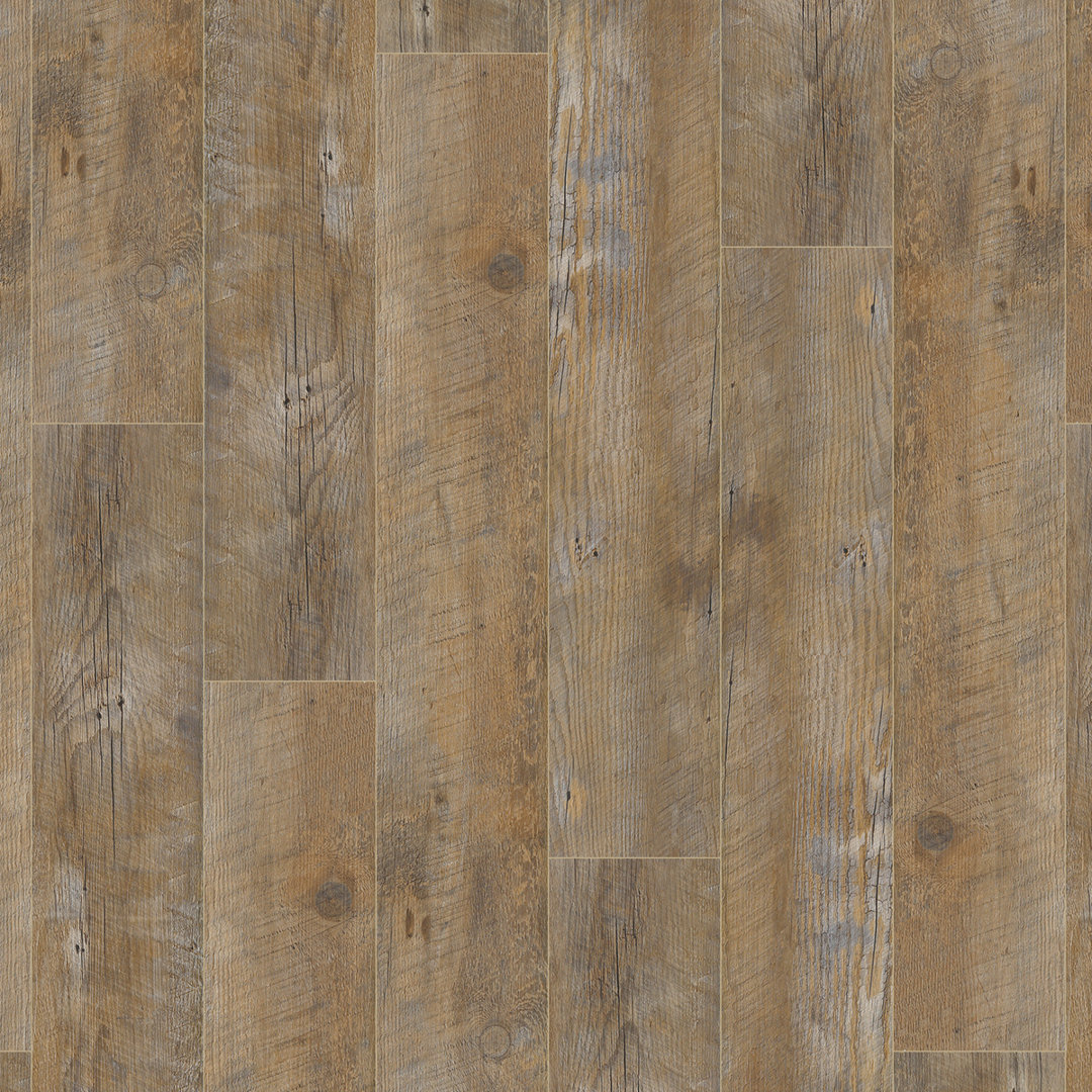 2'' Thick 7.25'' W x 48'' L Oak Vinyl Plank Quadro