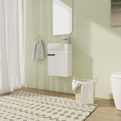Meuble-lavabo simple 16,87 po avec plateau en céramique Northumberland