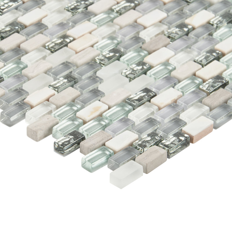 Carreau de mosaïque en pierre naturelle 0,37 po x 0,62 po Paradox, Casse-tête