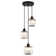 Stacyann 3 - Light Dimmable Round Crystal Chandelier with Crystal Lampshade, Dining Room Light Fixture Over Table with Adjustable Height