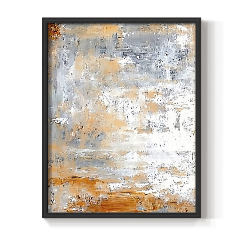 «Abstract CCXCI», reproduction encadrée - prête à être accrochée - fabriquée aux États-Unis, 29" H x 23" W, Noir