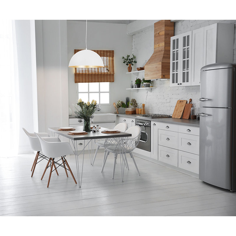 Ainslee 1 - Light Single Pendant, 84.75" H x 11.75" W x 23.62" D, White/Gold