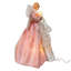 Décoration pour sommet de sapin ange rose et ivoire 14 pouces UL 10 pouces Kurt Adler