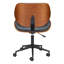 Fauteuil de bureau à dossier bas et hauteur réglable