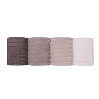 Ensemble de serviettes 4 pièces 100% coton