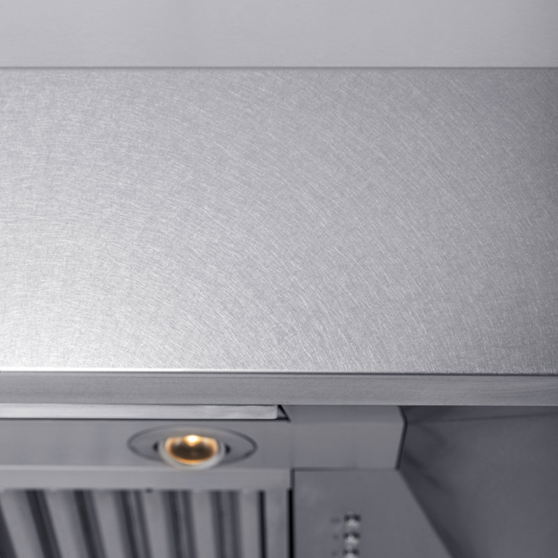 ZLINE 30 in. Satin Stainless Steel Convertible Vent Under Cabinet Range Hood, Satin Stainless Steel, 36"