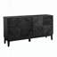 Farmhouse Fluted Sideboard with Geometric Pattern and Adjustable Shelves, a Versatile Storage Solution for Multiple Rooms-772079626