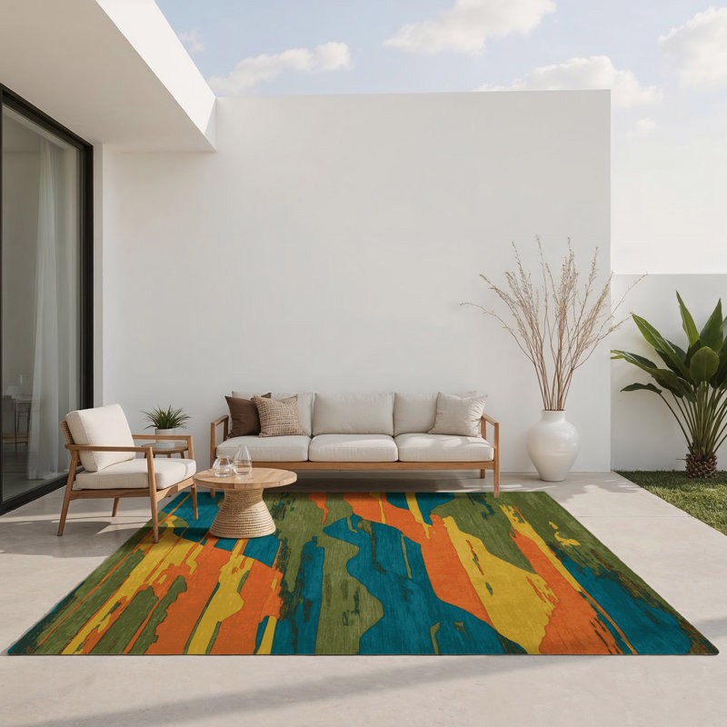 Tapis intérieur et extérieur Savanna Tide, Rectangle 1 pi 6 po x 2 pi 6 po