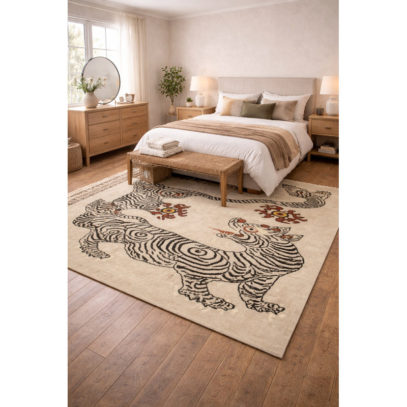 Tapis en laine Oltian, Rectangle 6 pi x 8 pi