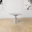 Hodgeman Round Stone Top Metal Base Dining Table-99640958-99636195