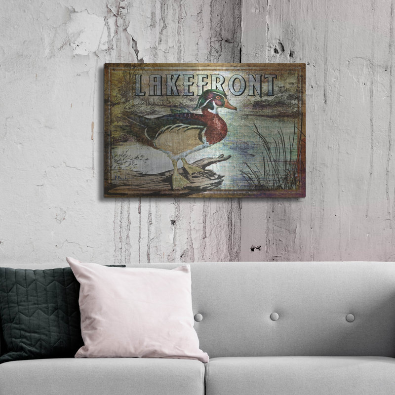 «Duck Sign II» par Paul Brent, H 12 po x l 16 po