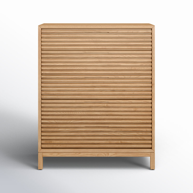 Commode verticale 5 tiroirs Finnian, Chêne clair