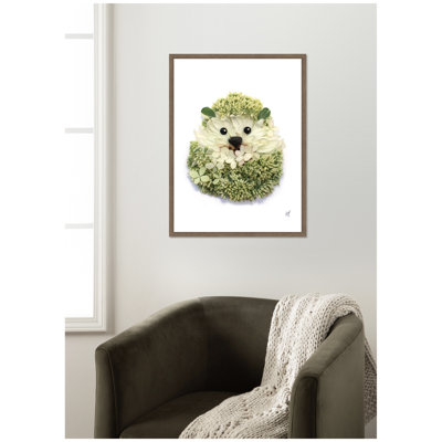 Hedgehog by Madeline Jeppesen Framed Canvas Wall Art Print