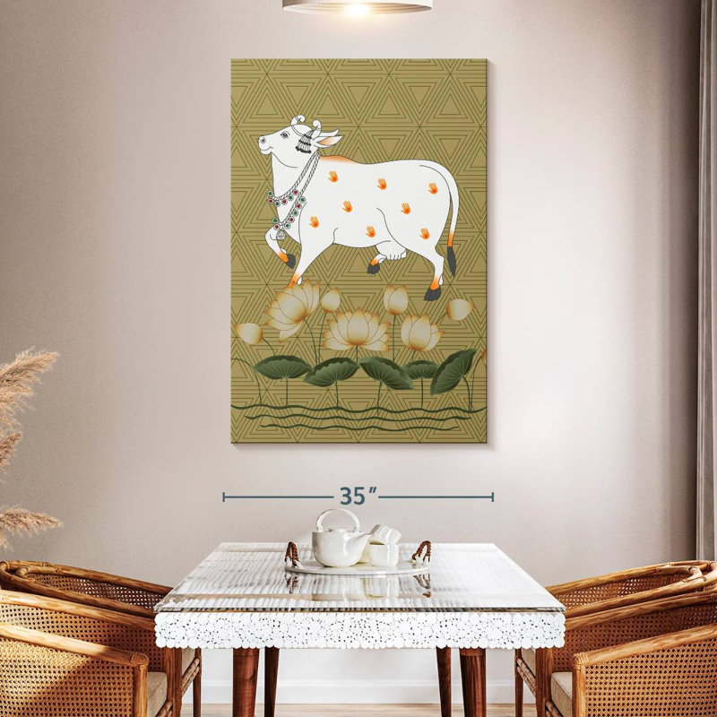Brampt Framed Cow, 51" H x 34" W