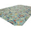 Tapis bleu / vert / brun en laine touffeté à la main Arisela-1622196970