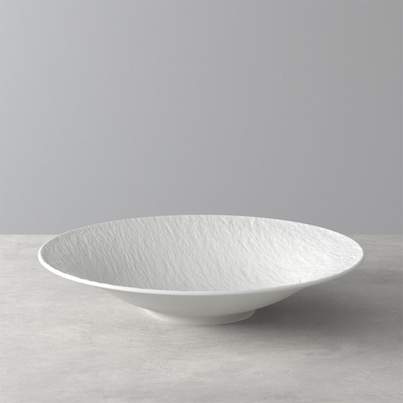 Villeroy & Boch Manufacture Rock 14.75 oz Soup Plate, White