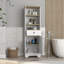 Armoire décorative moderne, un tiroir, une armoire - H 56,01 po x l 14,11 po x P 17,61 po-94239290