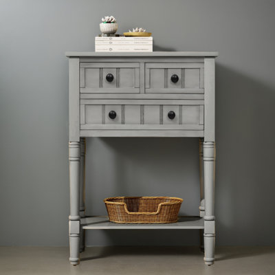24" Narrow Console Table Entryway Side Table for Hallway Living Room