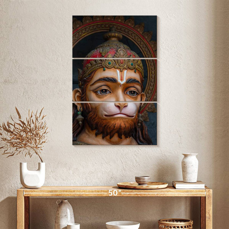 Adol dieu indou Hanuman Idol, H 38 po x l 24 po