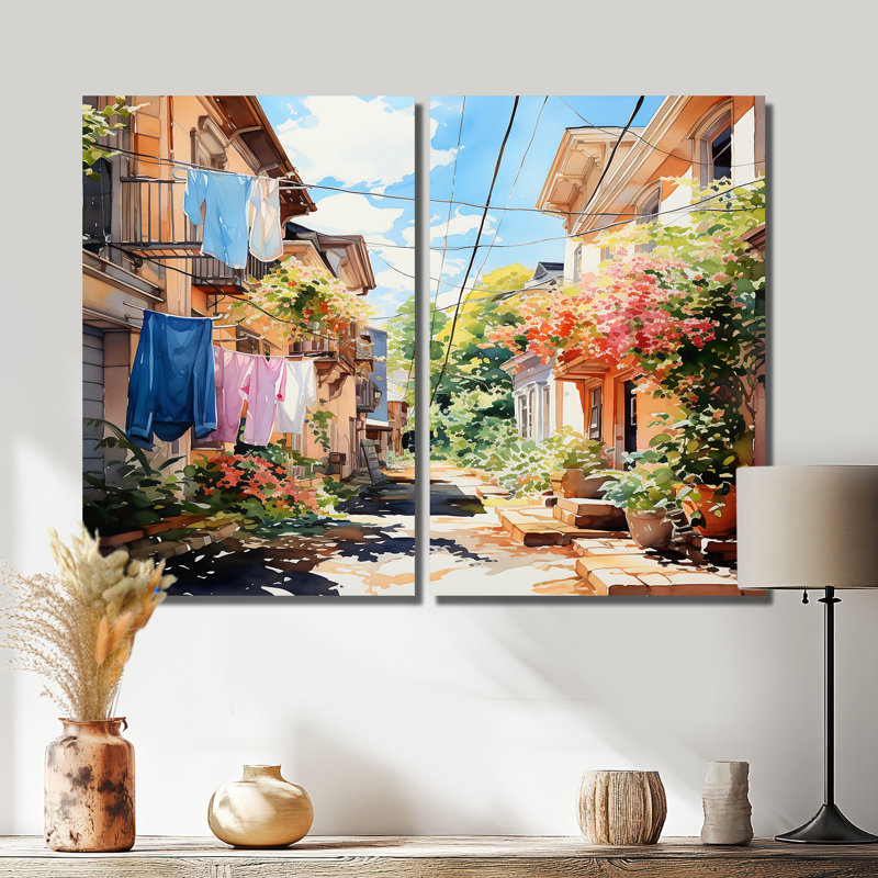 Blanchisserie, Italie II, Wrapped Canvas, Does Not Apply, 36" H x 48" W
