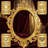 Luxurious Decorative 41 Inch Rococo Bronze Mirror with Floral Crown & Vines for Home, Living Space