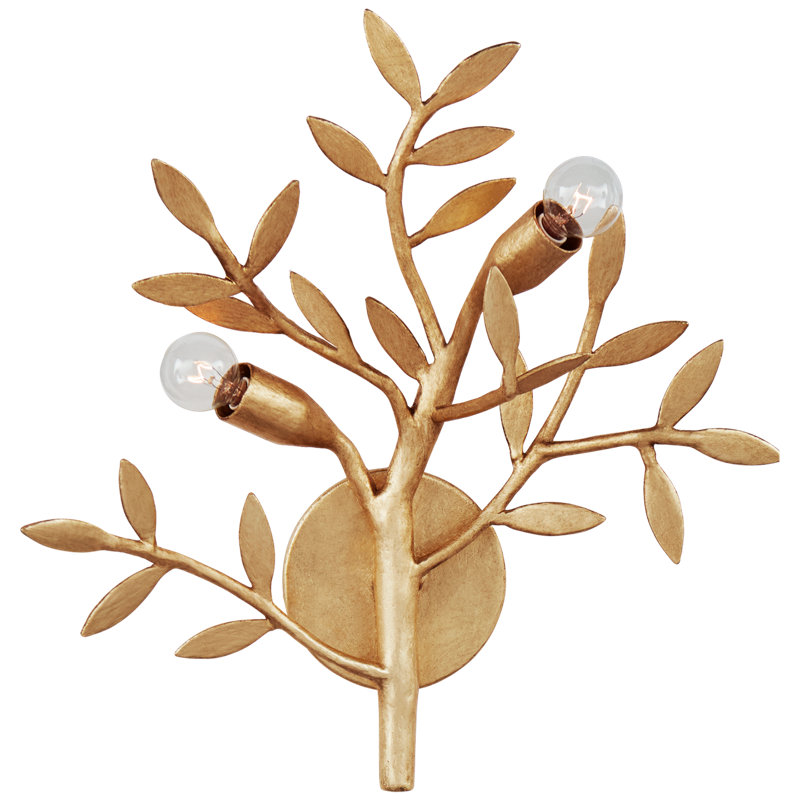 Julie Neill Mandeville Sconce, Antique Gold Leaf
