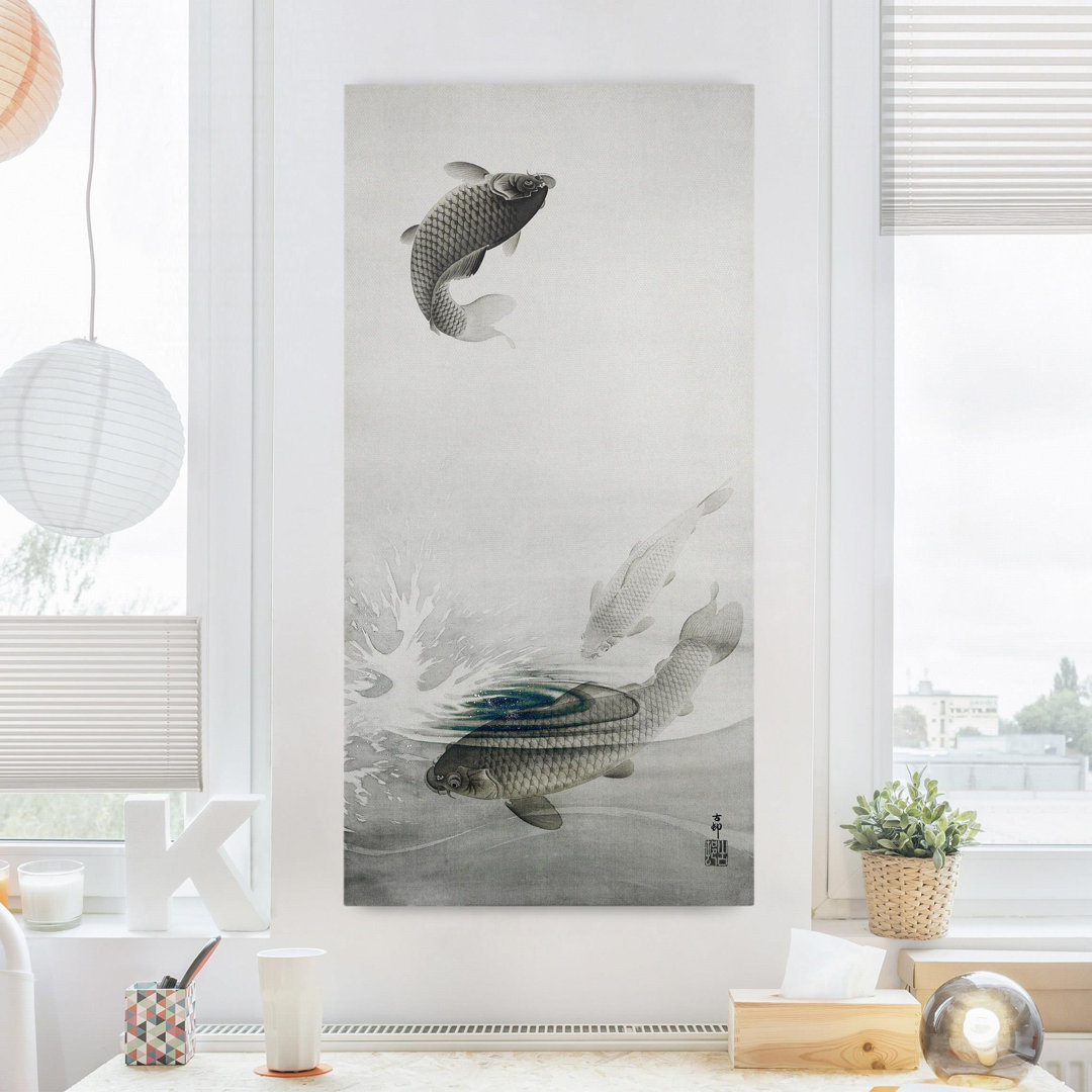 Leinwandbild Vintage Asiatische Fische III