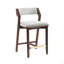 Tabouret de comptoir rembourré en bois Patricia-348330605
