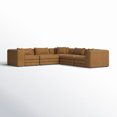 Donia Upholstered Curved Sectional Reversible