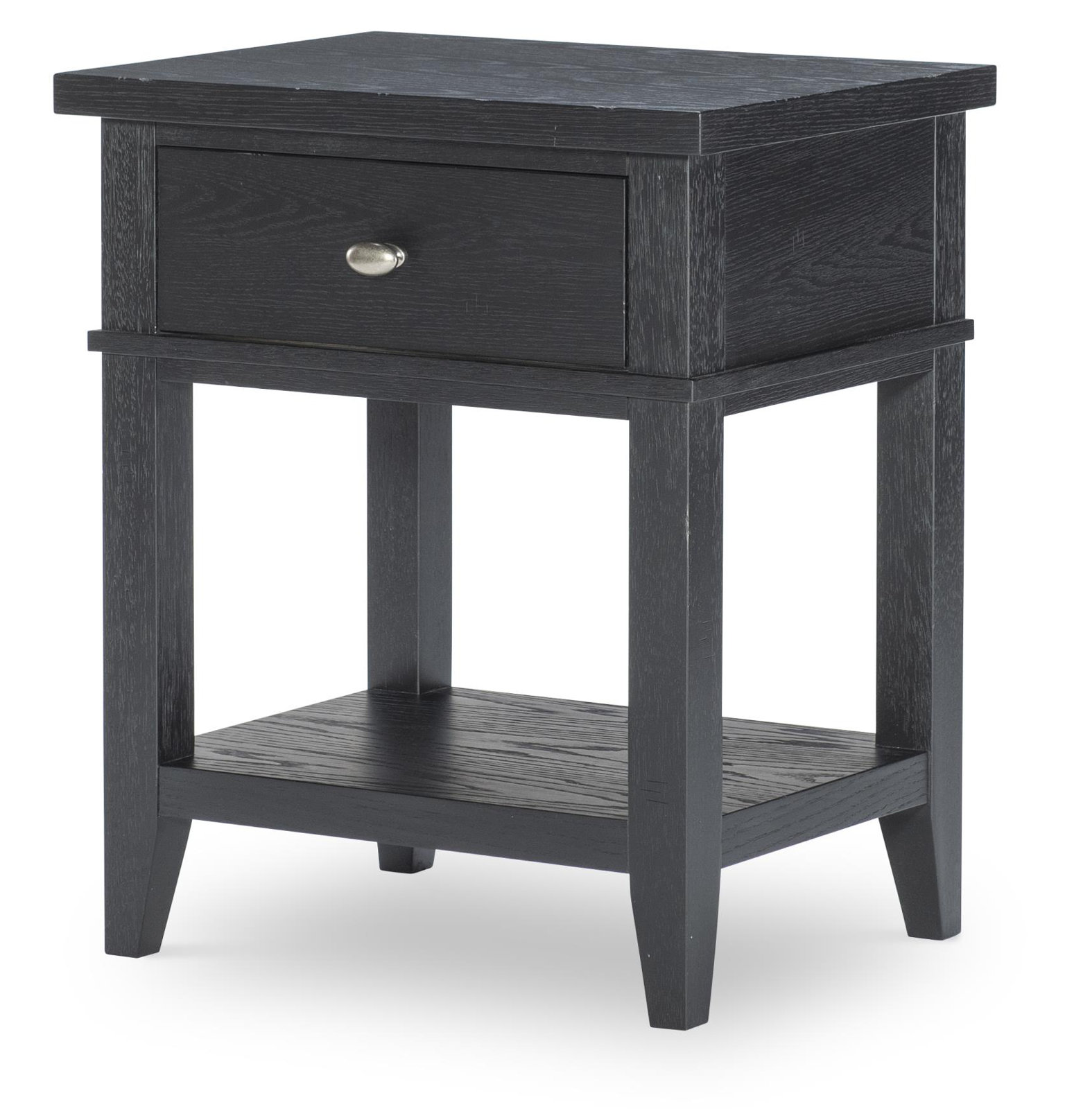 Today's Traditions 1-Drawer Nightstand with USB-C, Black