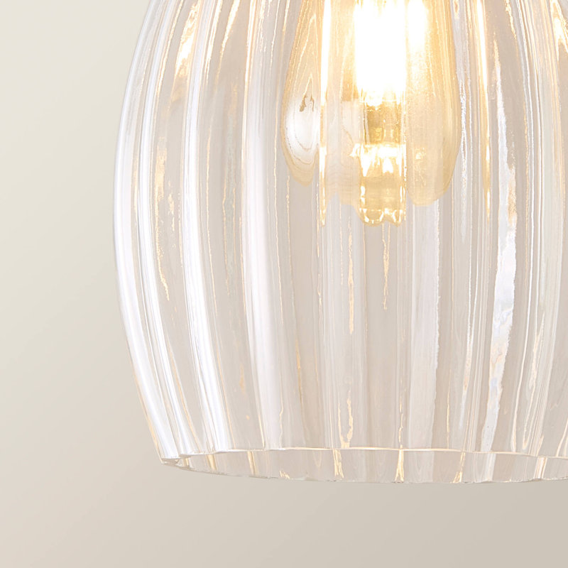 3 - Light Brushed Brass Pendant