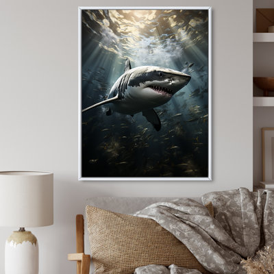 Grey Shark The Majesty - Marine Animals Large Wall Art