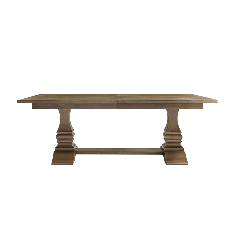 102.01 Inch Extendable Wooden Dining Table for 6 Persons,Long Expandable Dining Table,Mid Century Modern Large Kitchen Table,Rectangular Table for Living Room,Restaurant