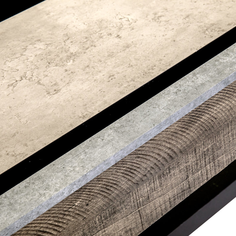 Rustic Woodgrain 9' LED Shuffleboard Table with Bowling Set