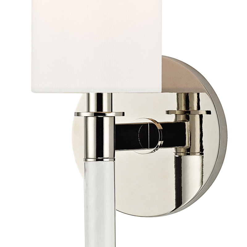 Wylie 1 - Light Flush Mounted Sconce, Polished Nickel