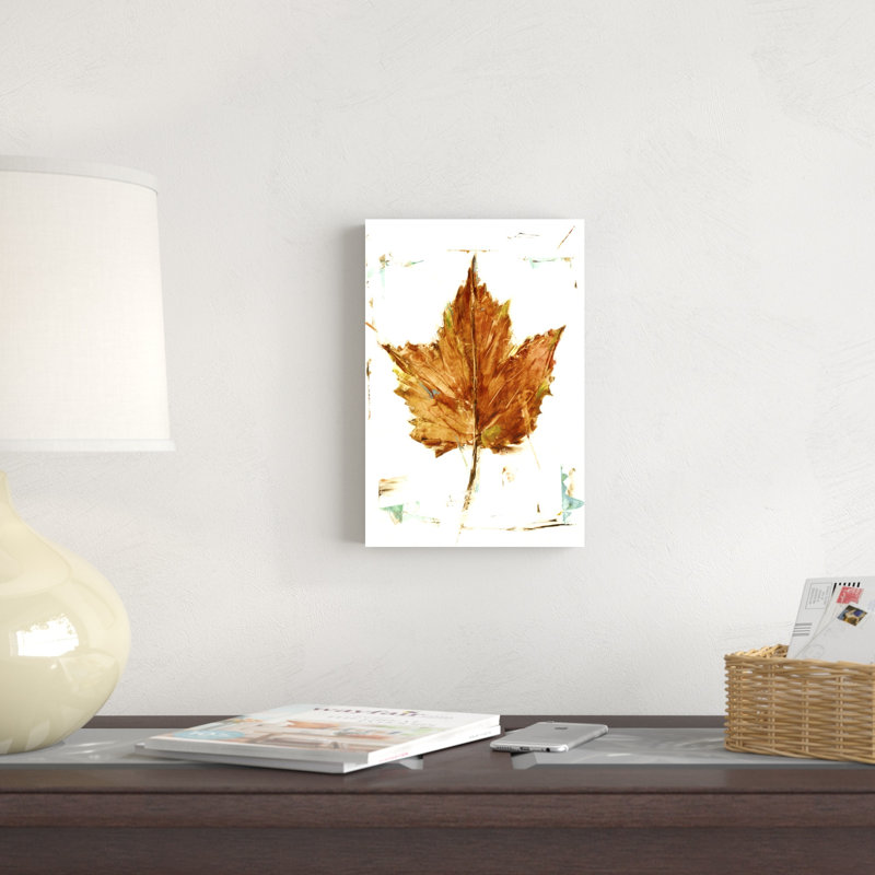 Étude de feuilles d'automne I, H 12 po x l 8 po